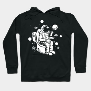 Poopin Astronaut Boldly Go Funny Space Gift Hoodie